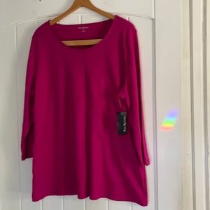 Kim Rogers xl tunic new with tags in fishies